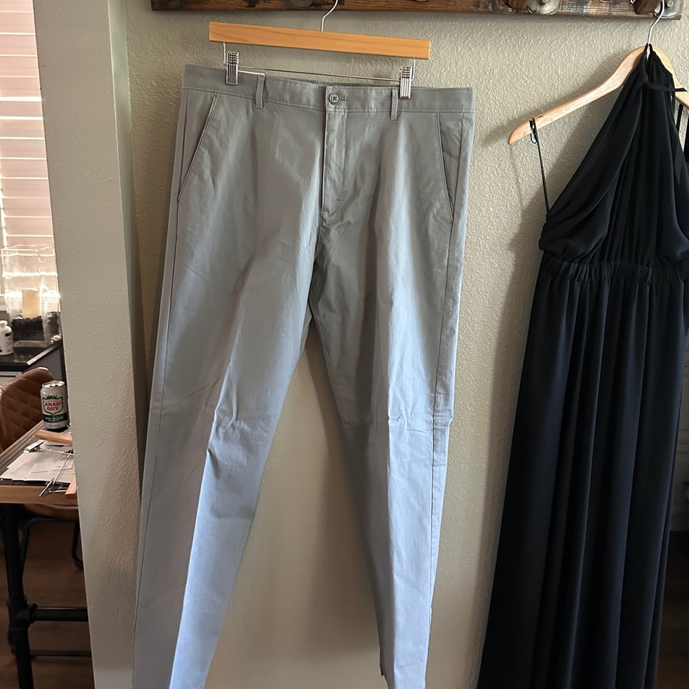 Calvin Klein Light Blue-gray Chinos